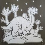 neon colouring — dinosaurs a4 (16 pages, pages noires)