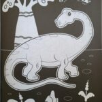 neon colouring — dinosaurs a4 (16 pages, pages noires)