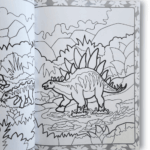 megatastic colouring — dinosaurs (carnet d’activités avec autocollants)