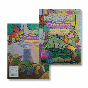 megatastic colouring — dinosaurs (carnet d’activités avec autocollants)