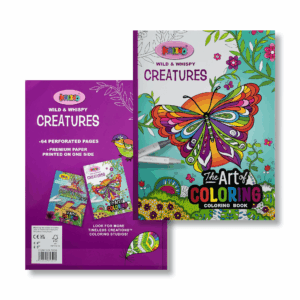 carnet de coloriage — wild & whispy creatures