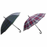 Parapluie antivent motif écossais — classique