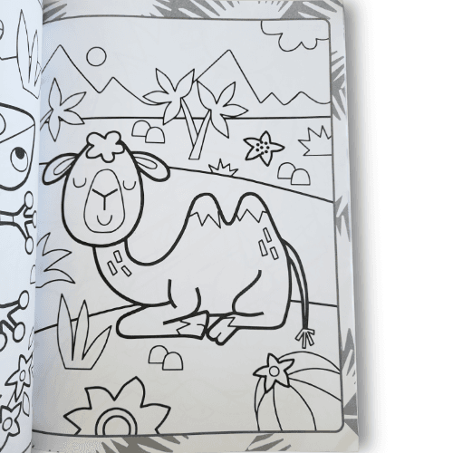 megatastic colouring — animals (carnet d’activités avec autocollants)