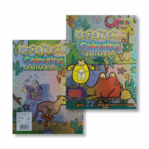 megatastic colouring — animals (carnet d’activités avec autocollants)