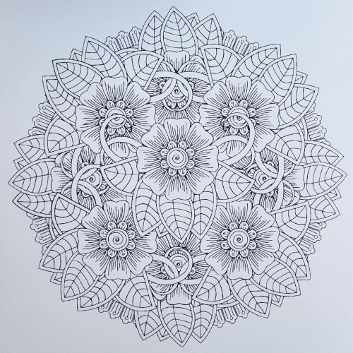 carnet de coloriage mandala a4 — 30 pages
