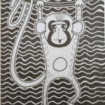 neon colouring — jungle a4 (16 pages, pages noires)