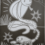 neon colouring — jungle a4 (16 pages, pages noires)