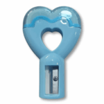 taille‑crayon coeur — taille‑crayon + gomme intégrée