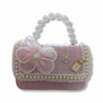 mini sac à main enfant — petit sac décoratif à poignée perles