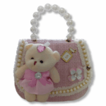 mini sac à main enfant — petit sac décoratif à poignée perles