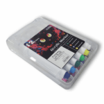 set 12 marqueurs acryliques kalino — mallette plastique