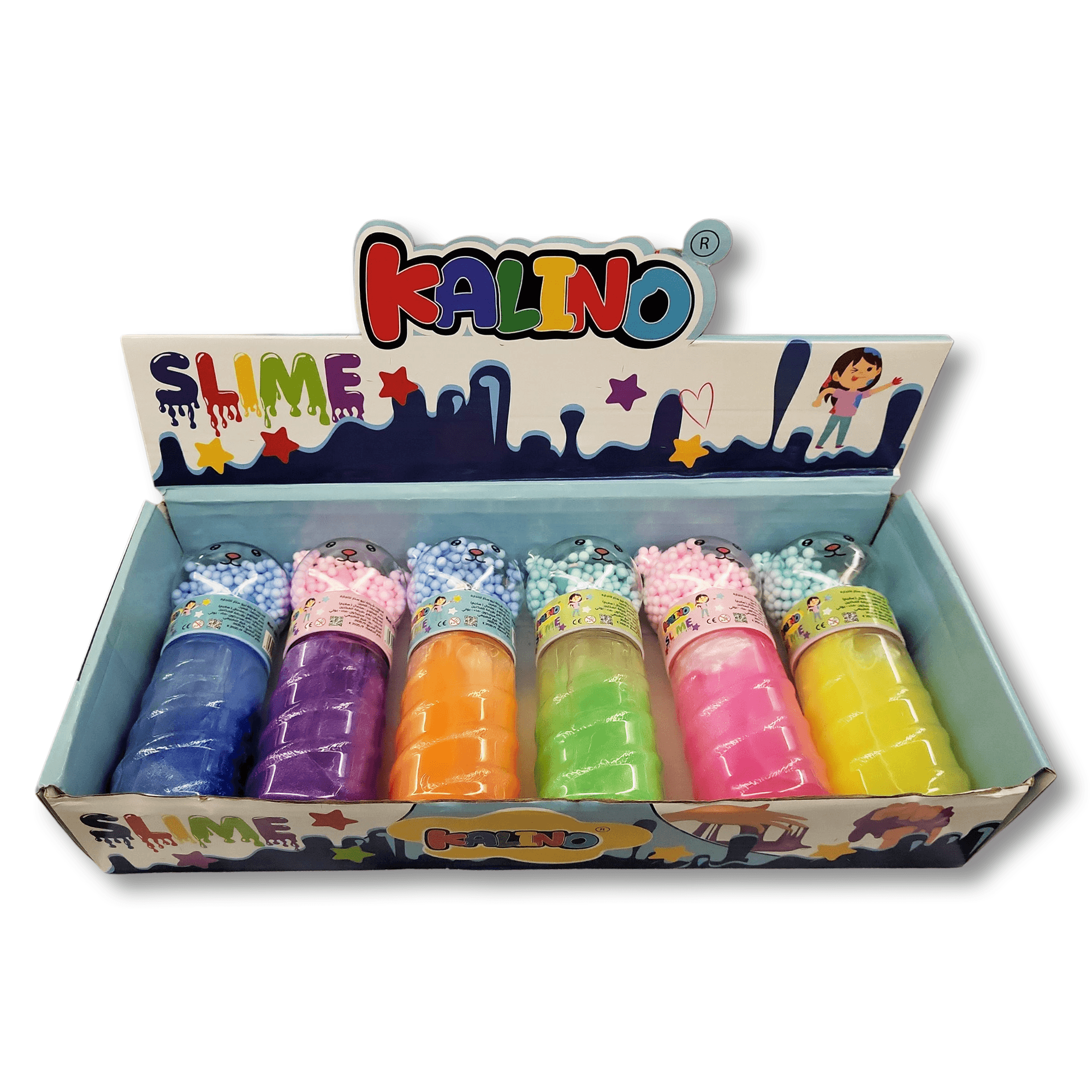 slime kalino — textures amusantes avec figurine labubu