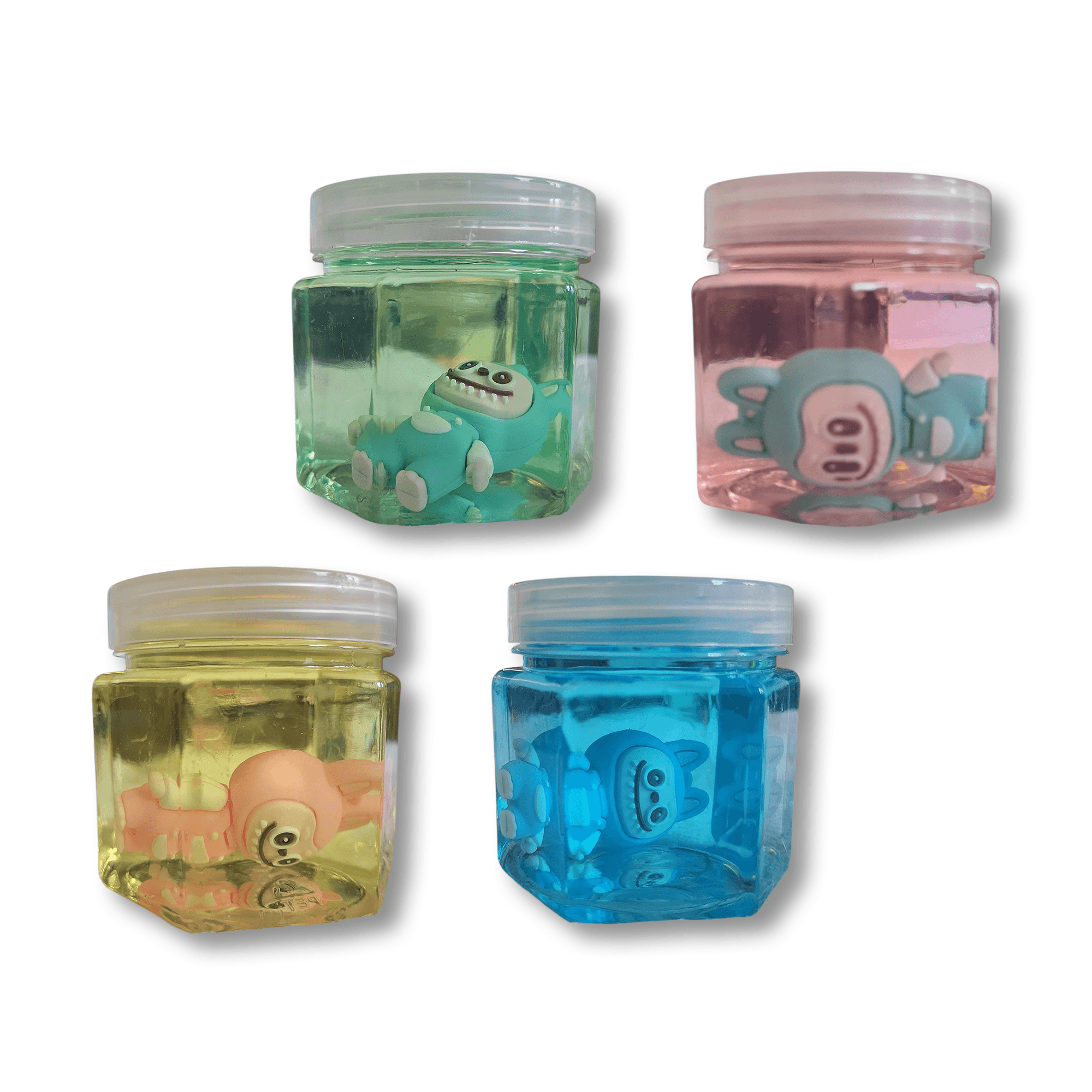 slime party kalino — couleurs transparentes avec figurines intégrées