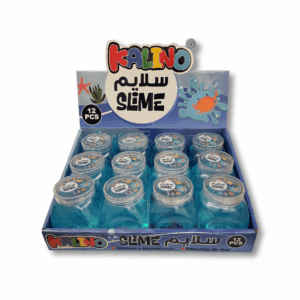 slime kalino — texture sensorielle avec accessoires marins