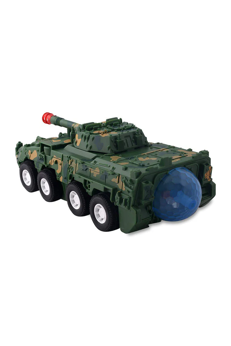 véhicule blindé transformable — tank ↔ robot (camouflage)