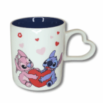set 2 tasses stitch & angel — anses cœur