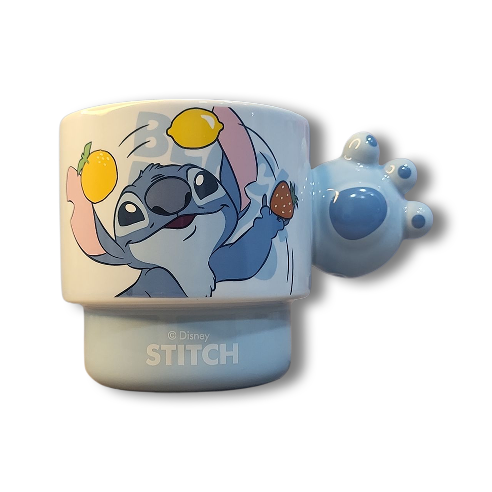 tasse stitch — anse patte & base pied‑estal